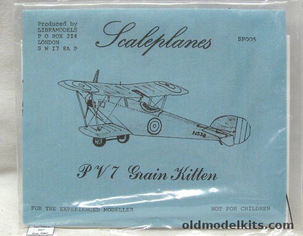 Libramodels 1/72 PV7 (PV-7) Grain Kitten - Bagged, SP005 plastic model kit